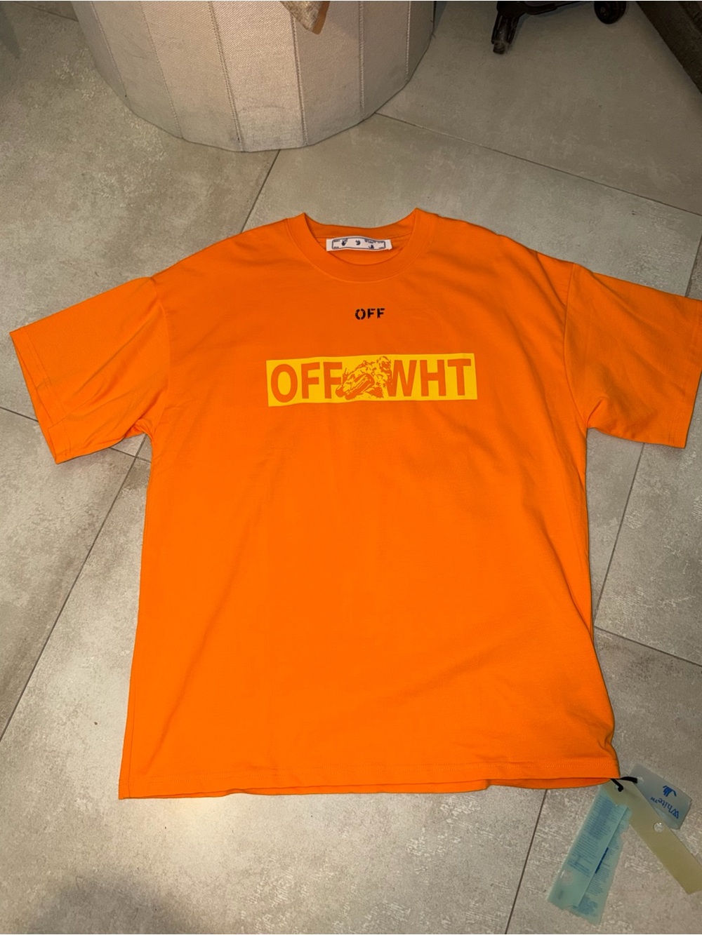 Off-White Orange Logo Box Graphic Tee